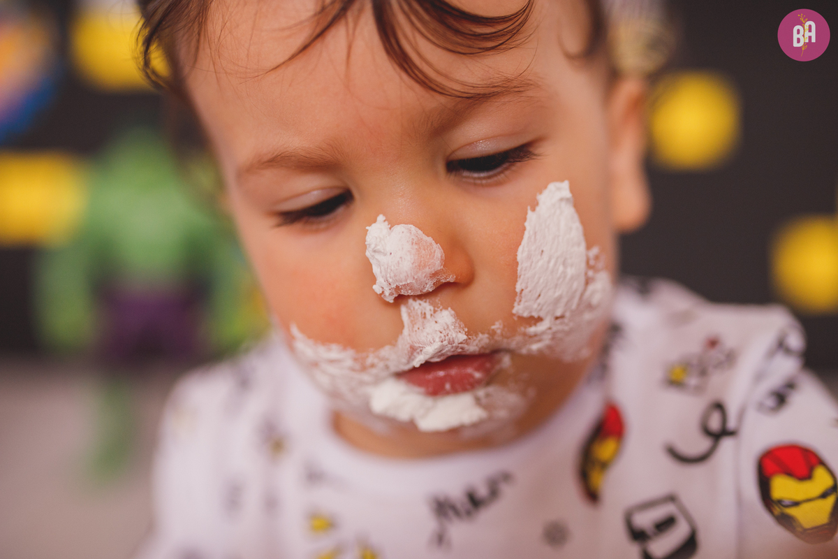 fotografa familia curitiba - ensaio estúdio bolo smash the cake