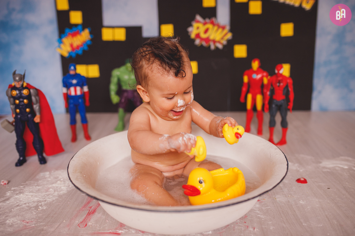 fotografa familia curitiba - ensaio estúdio bolo smash the cake