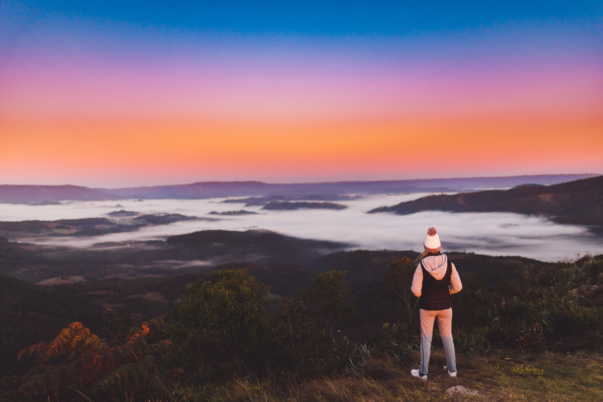 fotografa familia Curitiba - nascer do sol morro do cal familia dany