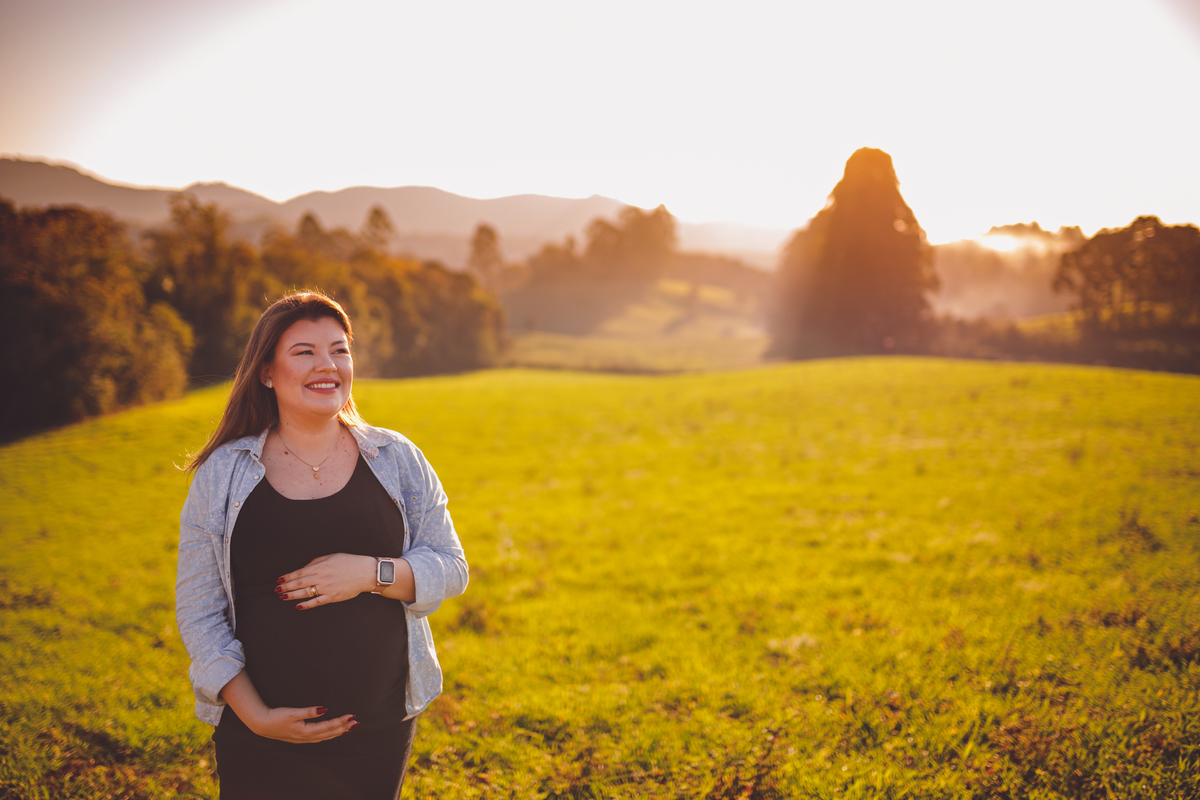 fotografa familia curitiba - ensaio gestante externo por do sol