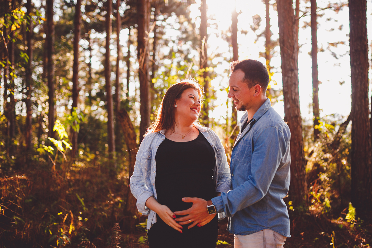 fotografa familia curitiba - ensaio gestante externo por do sol