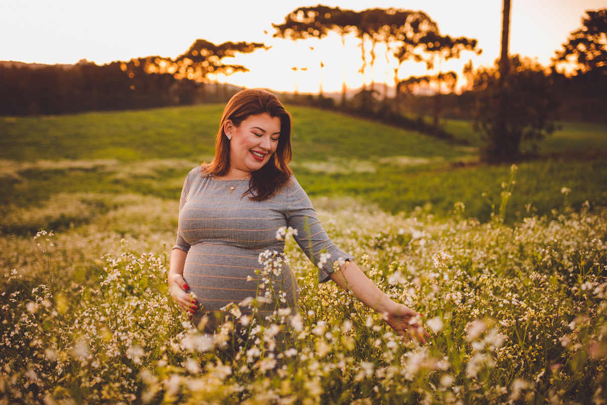 fotografa familia curitiba - ensaio gestante externo por do sol