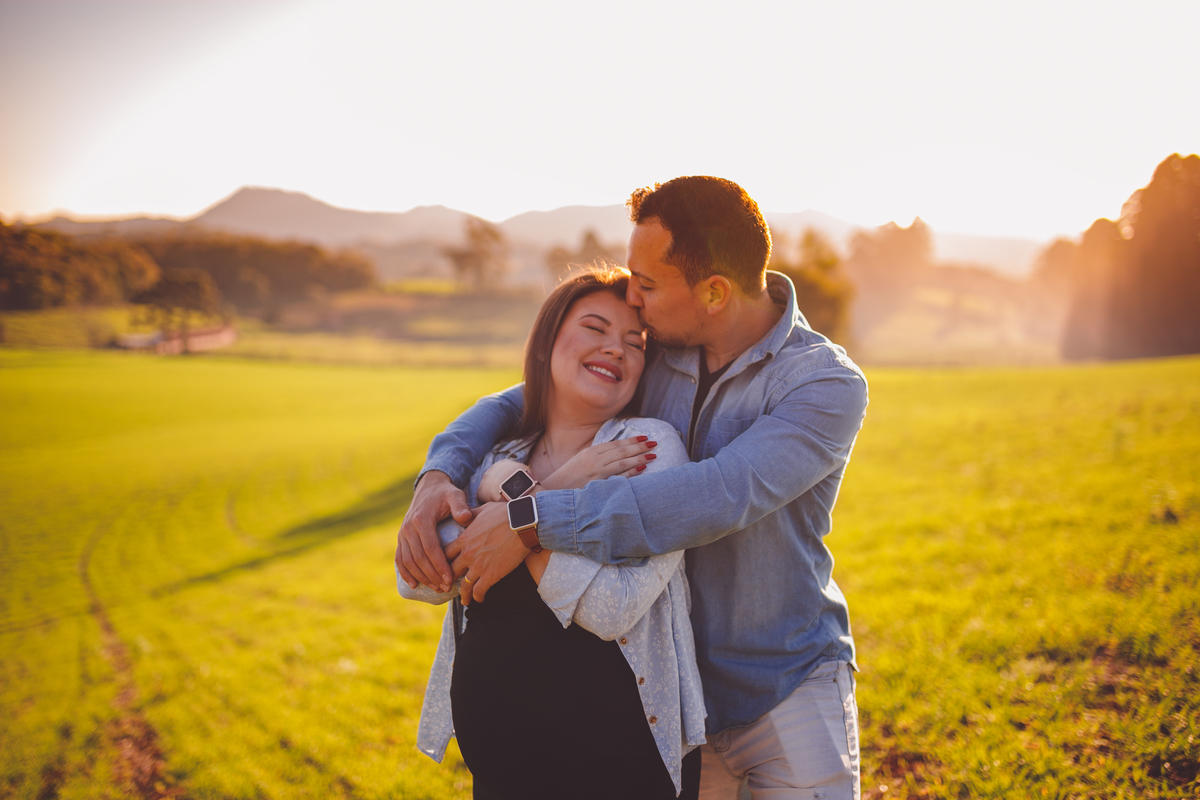 fotografa familia curitiba - ensaio gestante externo por do sol