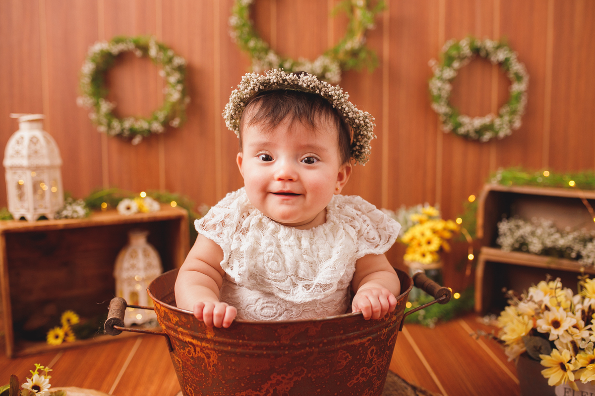 fotografa familia curitiba - ensaio estudio bebe menina