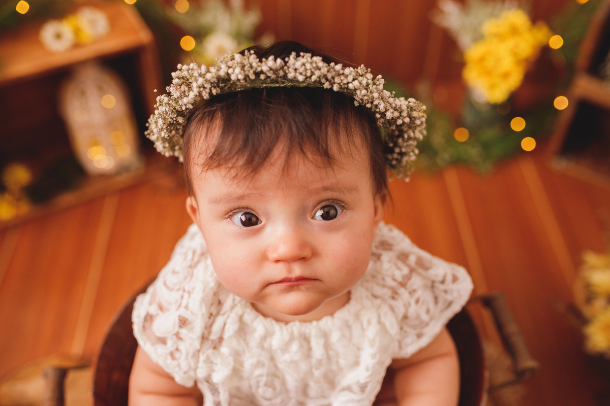 fotografa familia curitiba - ensaio estudio bebe menina