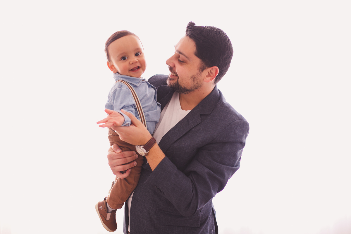fotografa familia curitiba - ensaio estudio bolo smash the cake Henrique