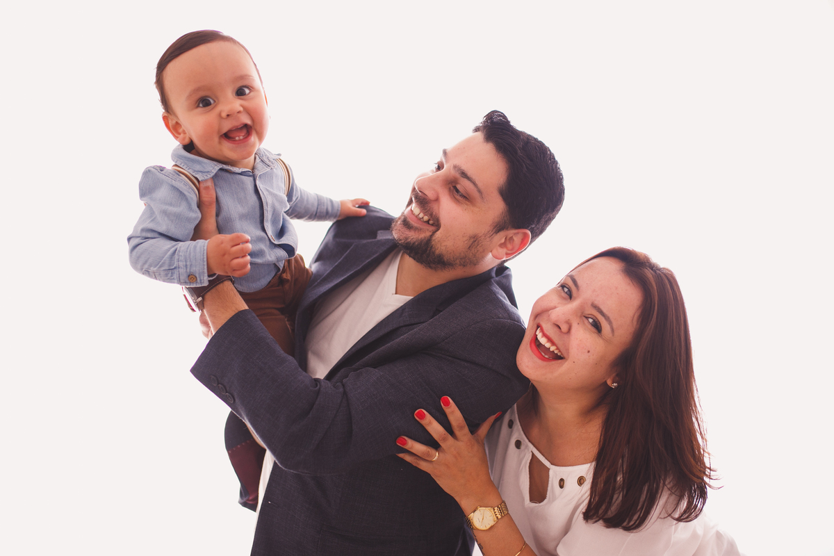 fotografa familia curitiba - ensaio estudio bolo smash the cake Henrique