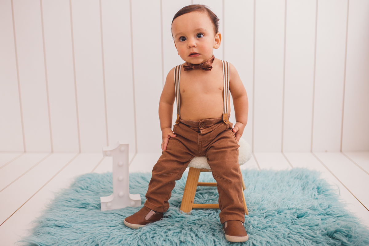 fotografa familia curitiba - ensaio estudio bolo smash the cake Henrique