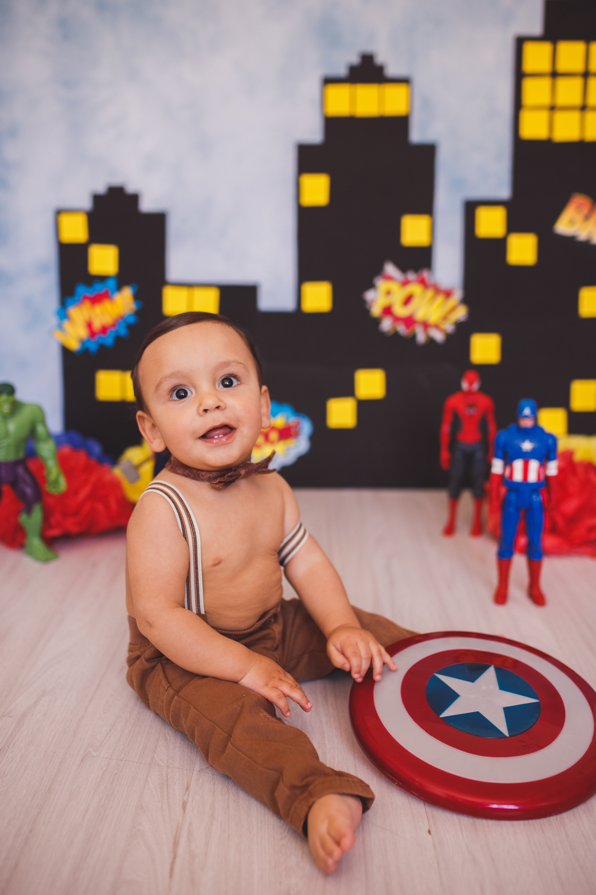 fotografa familia curitiba - ensaio estudio bolo smash the cake Henrique