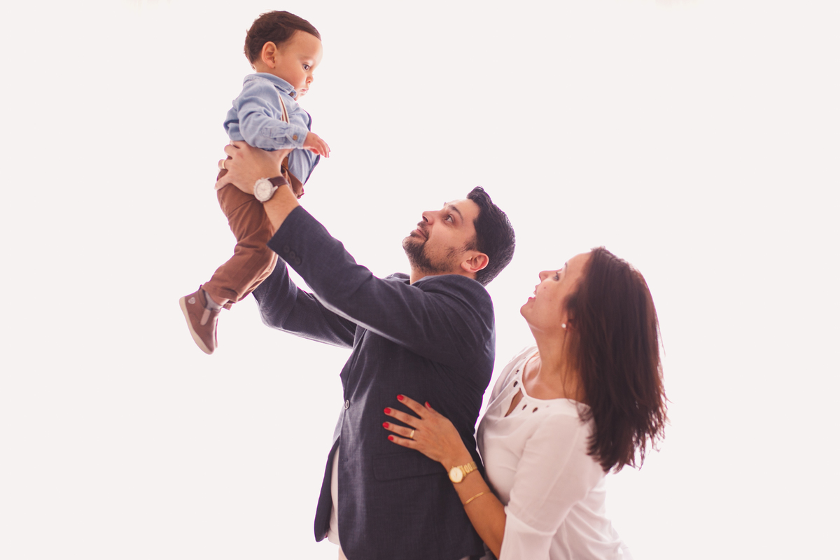 fotografa familia curitiba - ensaio estudio bolo smash the cake Henrique