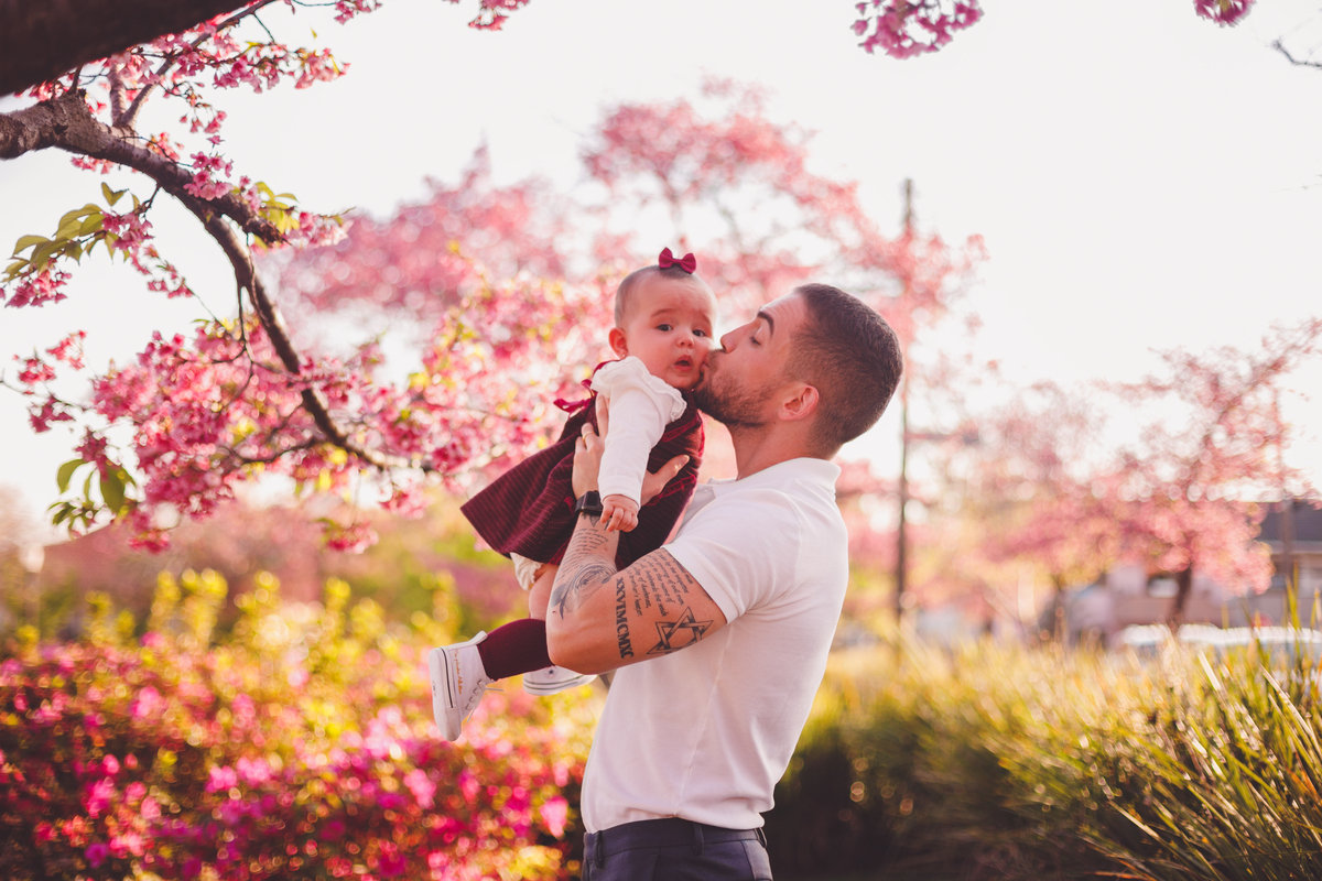 fotografa familia curitiba - ensaio externo cerejeira bebe Olivia 