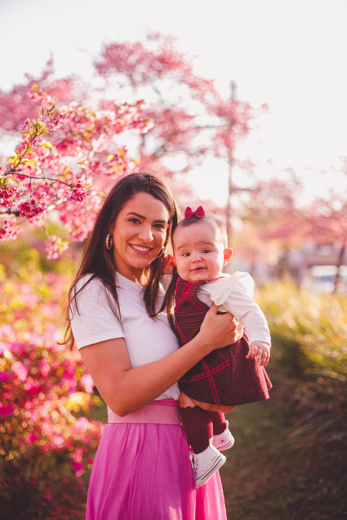 fotografa familia curitiba - ensaio externo cerejeira bebe Olivia 