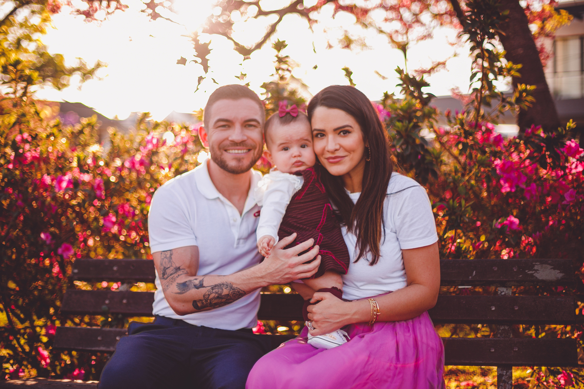 fotografa familia curitiba - ensaio externo cerejeira bebe Olivia 