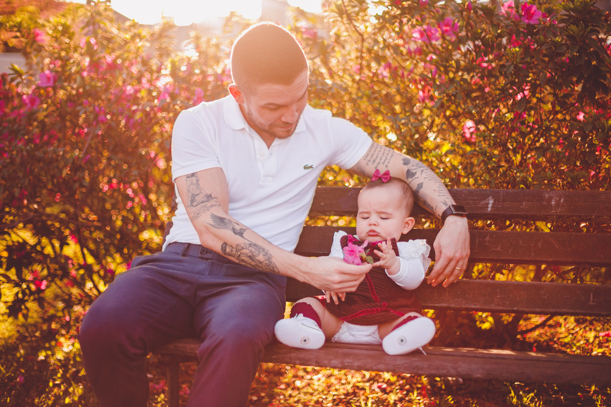 fotografa familia curitiba - ensaio externo cerejeira bebe Olivia 