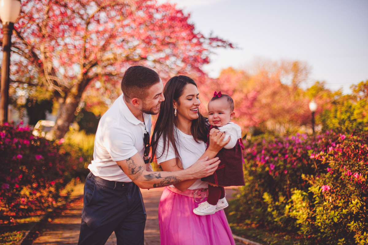 fotografa familia curitiba - ensaio externo cerejeira bebe Olivia 