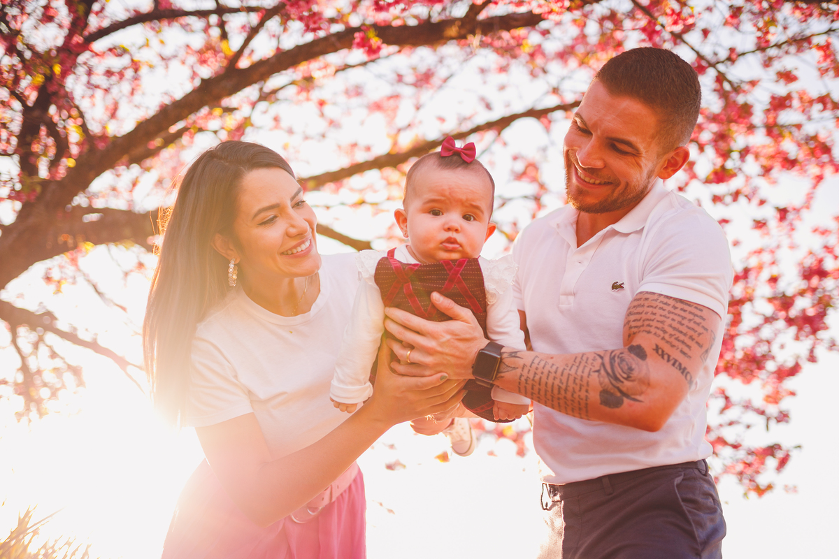 fotografa familia curitiba - ensaio externo cerejeira bebe Olivia 