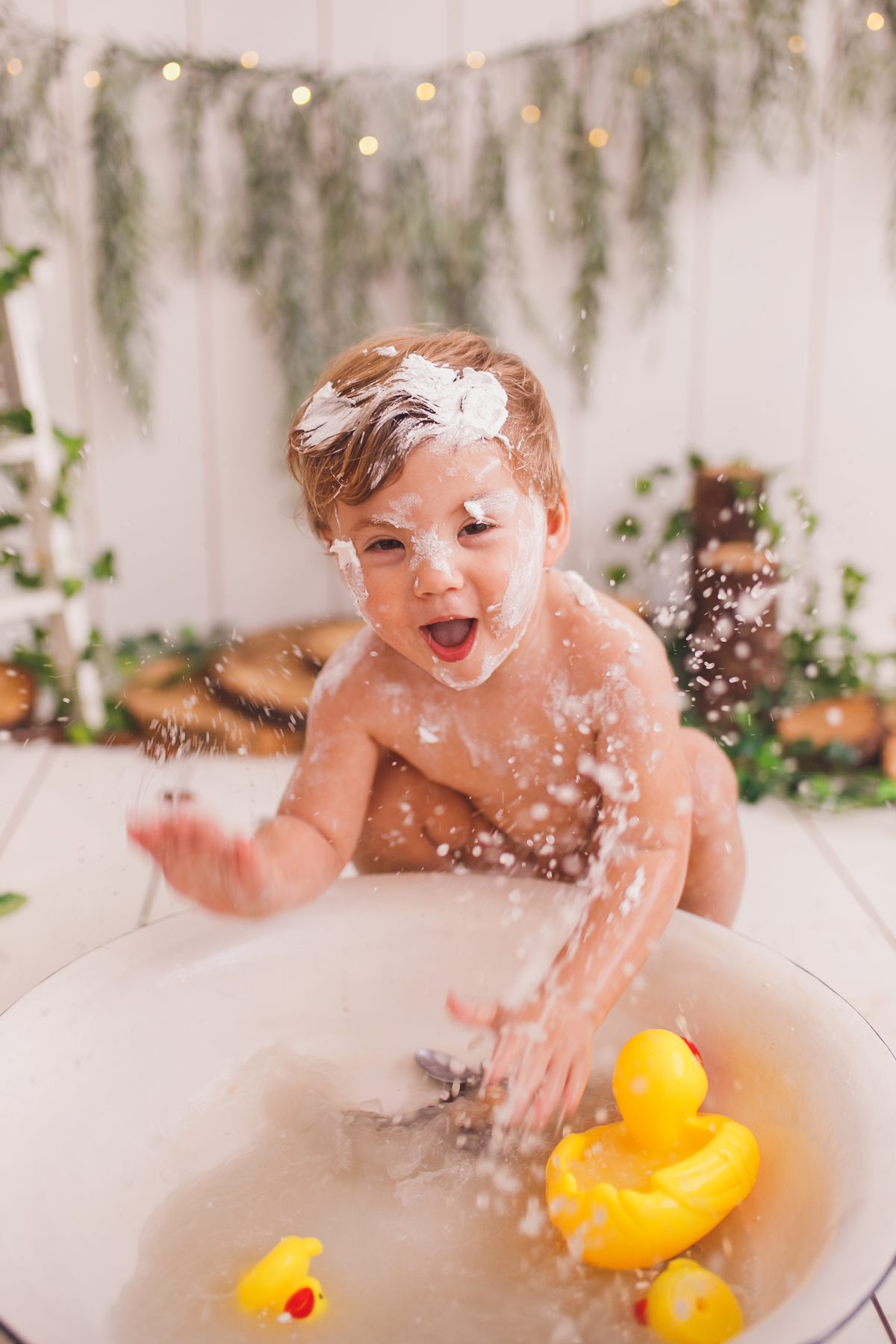 fotografa familia curitiba - smash the cake Artur estudio bolo bebe