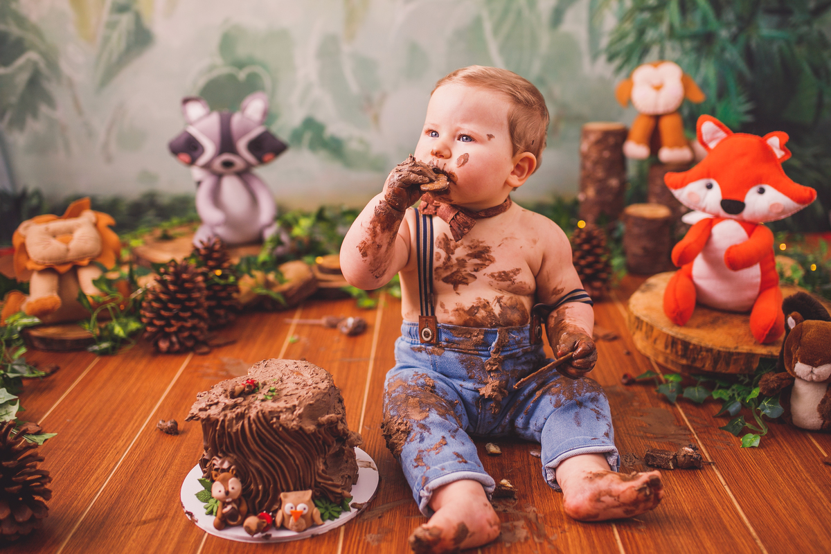 fotografa familia curitiba - smash the cake Alexandre - bebe bolo