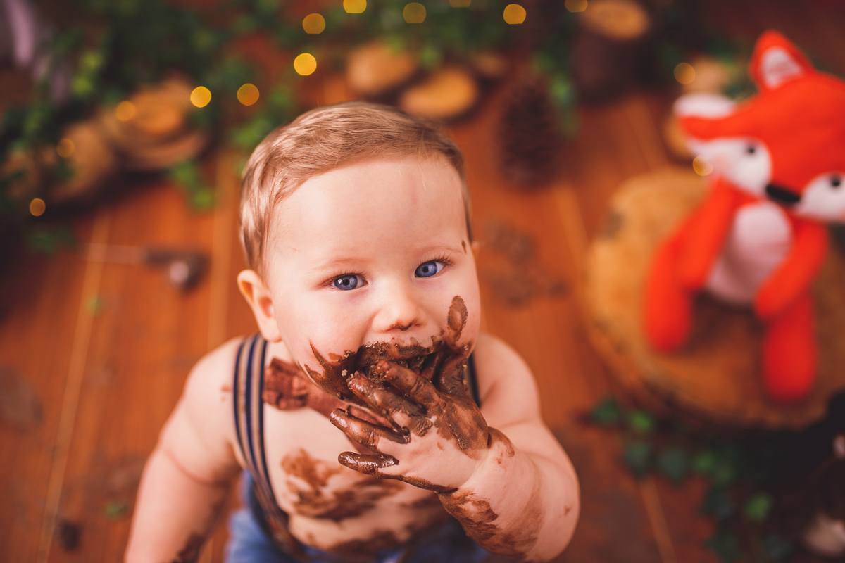 fotografa familia curitiba - smash the cake Alexandre - bebe bolo