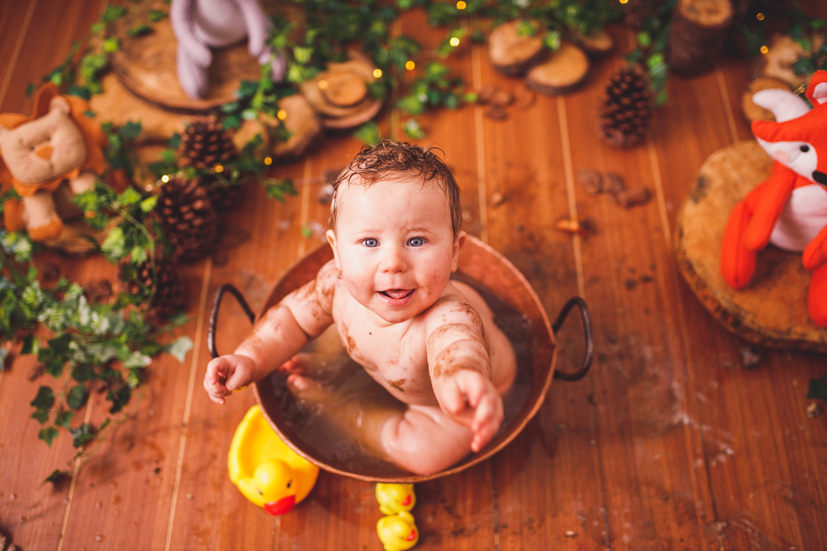 fotografa familia curitiba - smash the cake Alexandre - bebe bolo