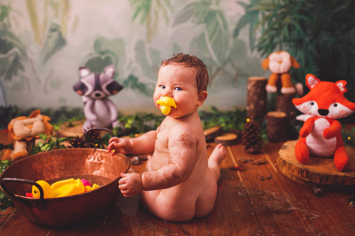 fotografa familia curitiba - smash the cake Alexandre - bebe bolo