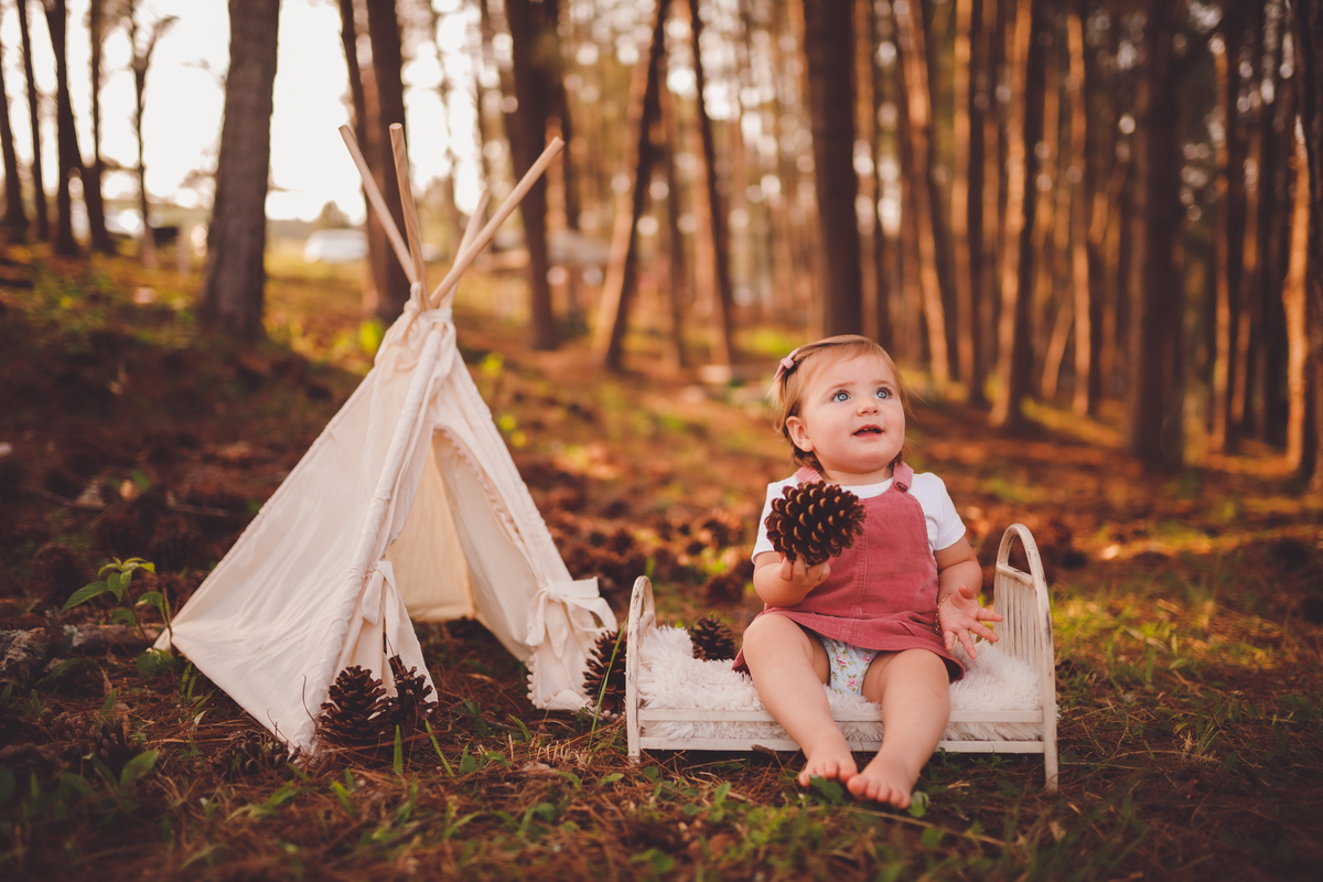 fotografa familia curitiba - externo bebe menina marina 1 ano palmeira recanto dos papagaios