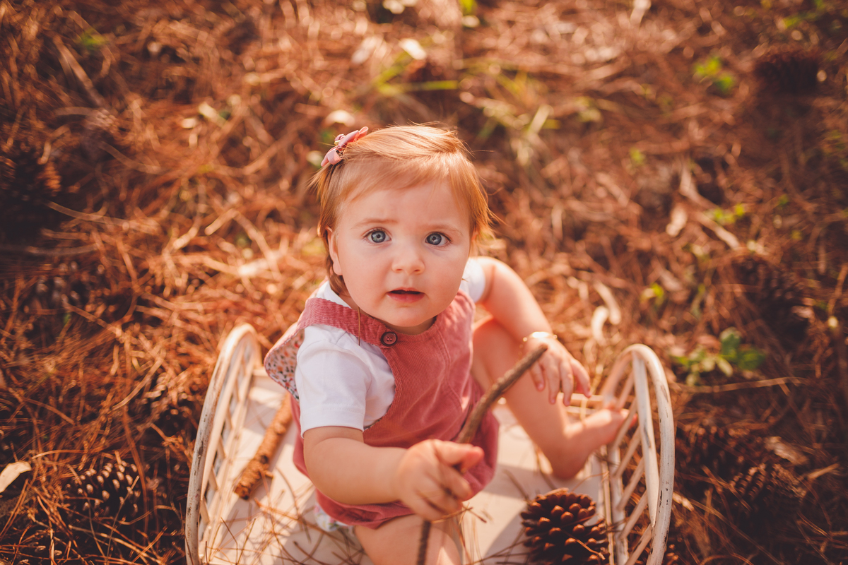 fotografa familia curitiba - externo bebe menina marina 1 ano palmeira recanto dos papagaios