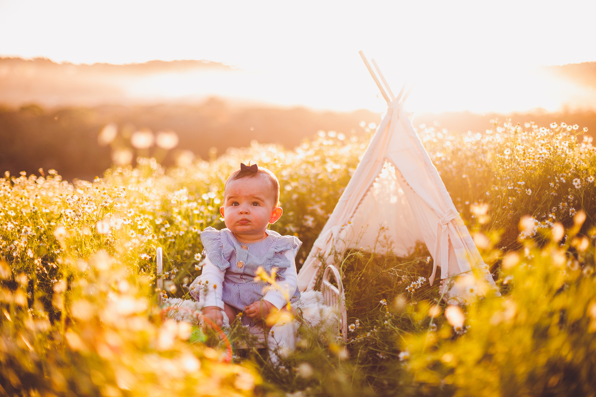 fotografa familia curitiba - ensaio externo camomila bebe menina 