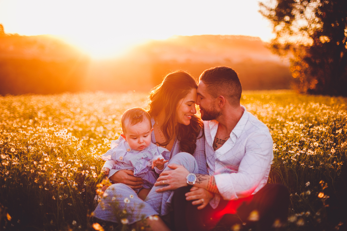fotografa familia curitiba - ensaio externo camomila bebe menina 