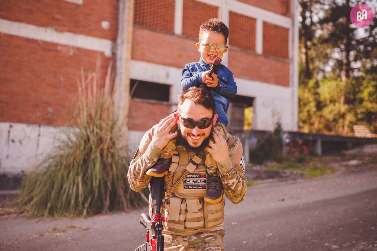 fotografa familia curitiba - ensaio Airsoft curitiba