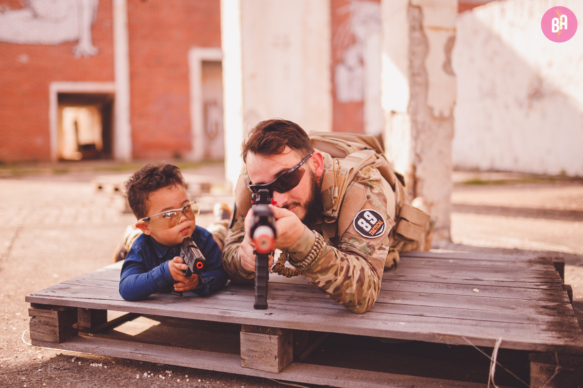 fotografa familia curitiba - ensaio Airsoft curitiba