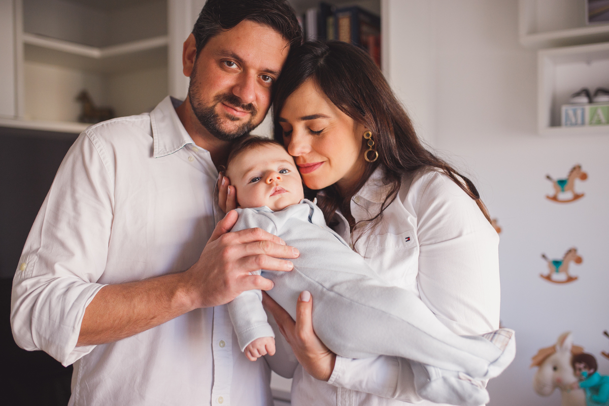 fotografa familia Curitiba - lifestyle em casa Mateus 3 meses