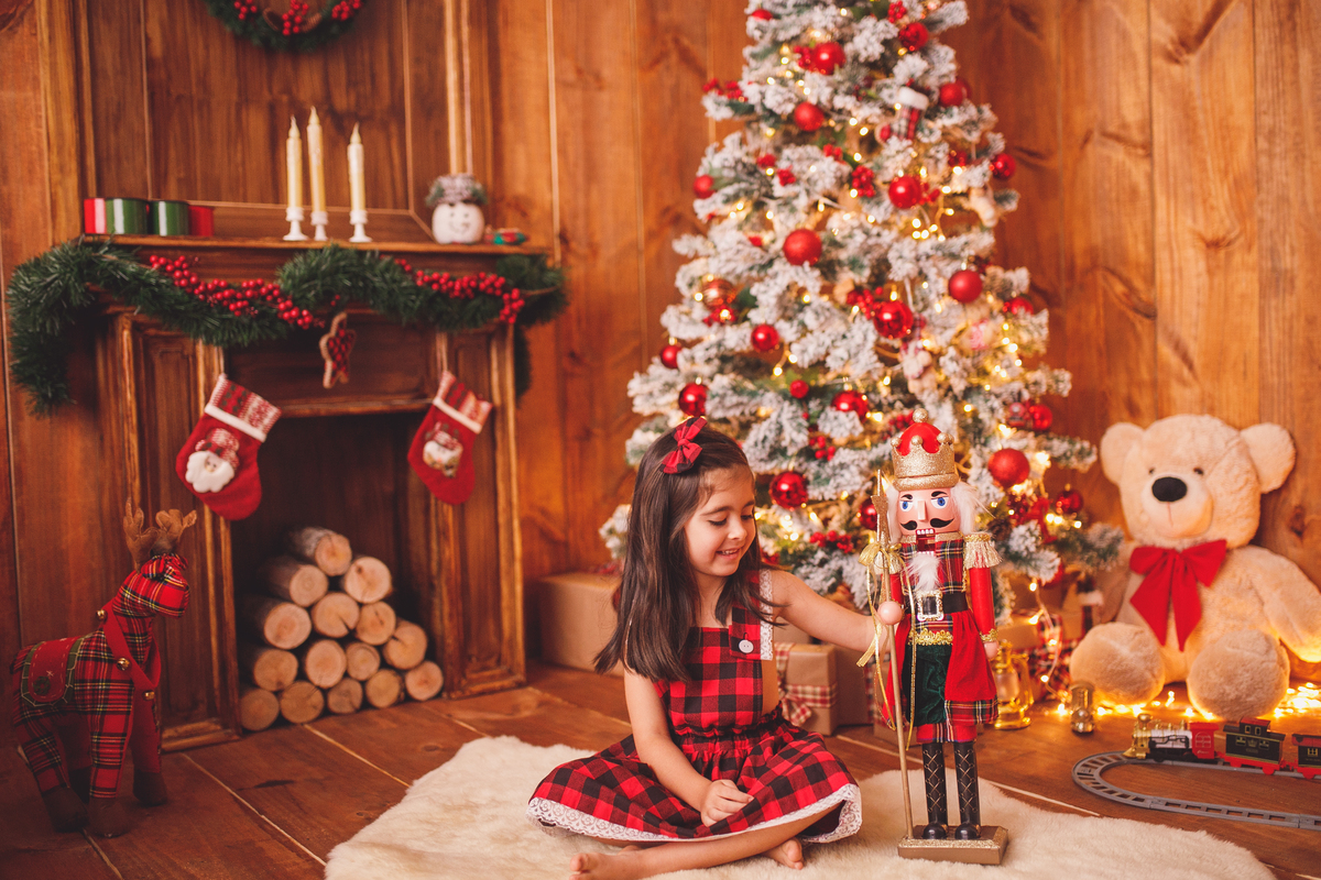fotografa familia curitiba - ensaio de natal estudio