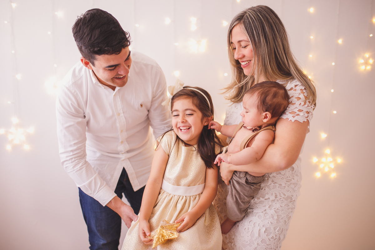 fotografa familia curitiba - ensaio de natal estudio