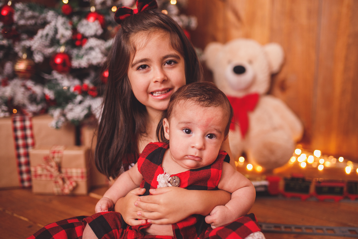 fotografa familia curitiba - ensaio de natal estudio