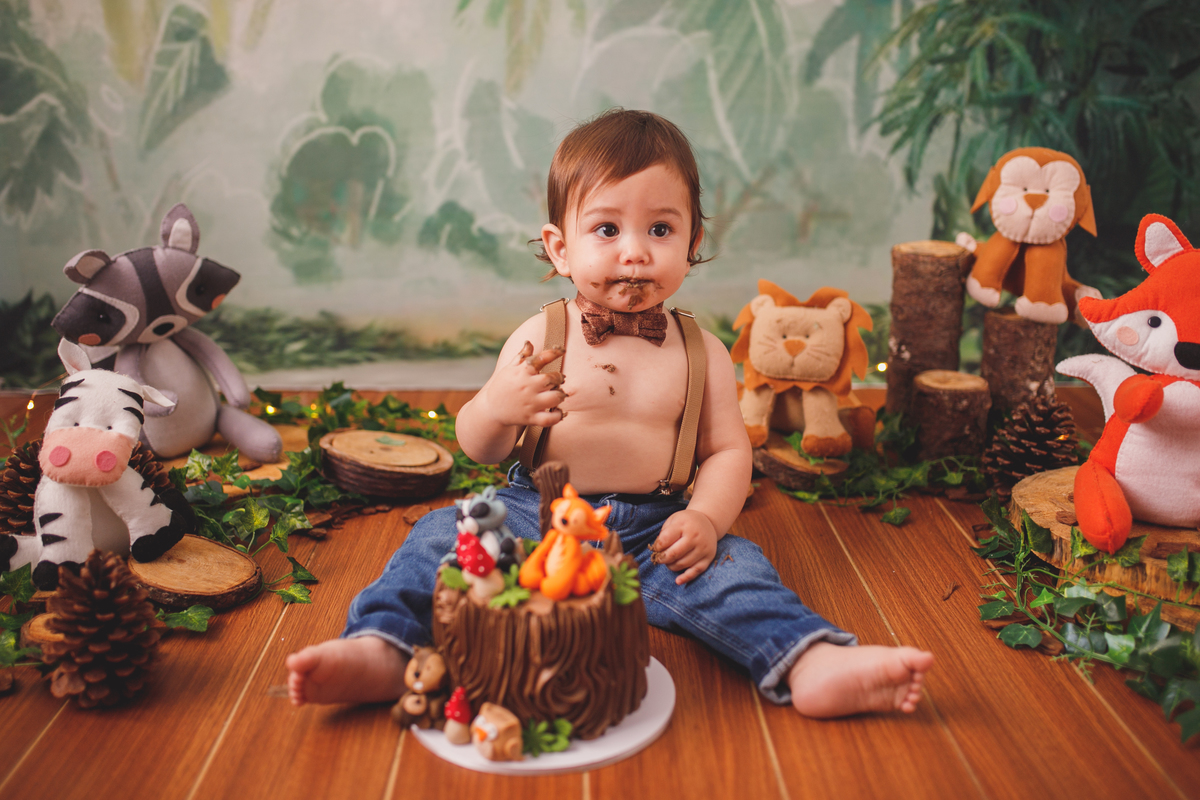 fotografa familia curitiba - smash the cake bolo estudio