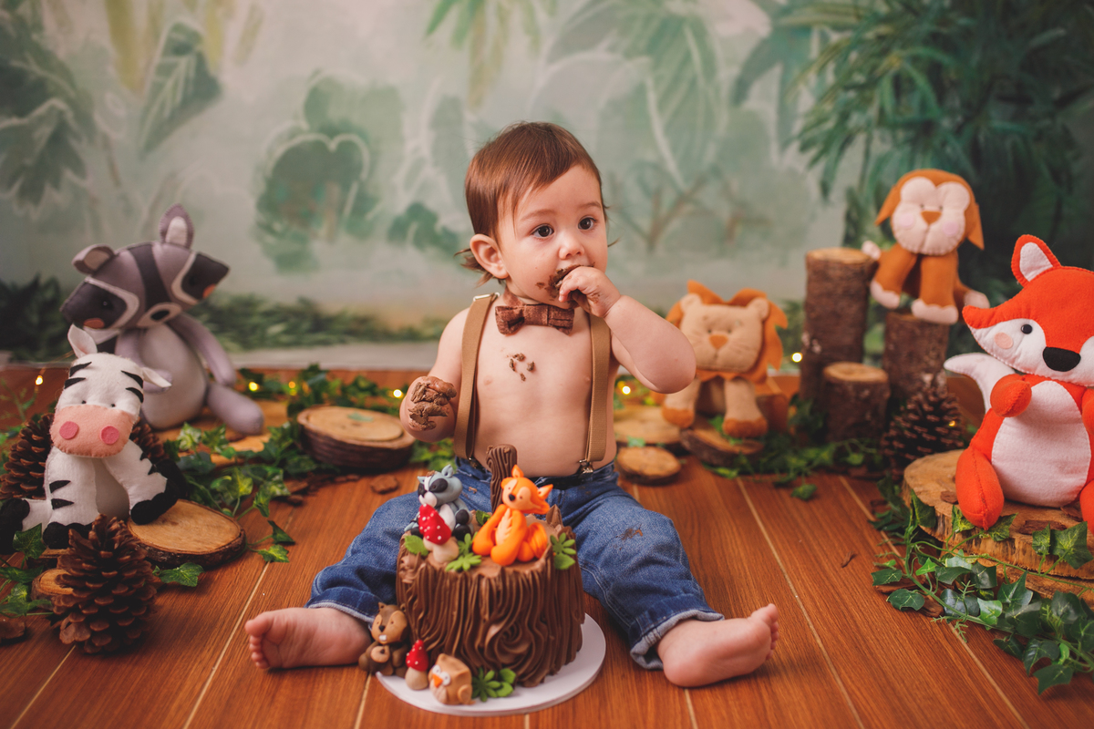 fotografa familia curitiba - smash the cake bolo estudio