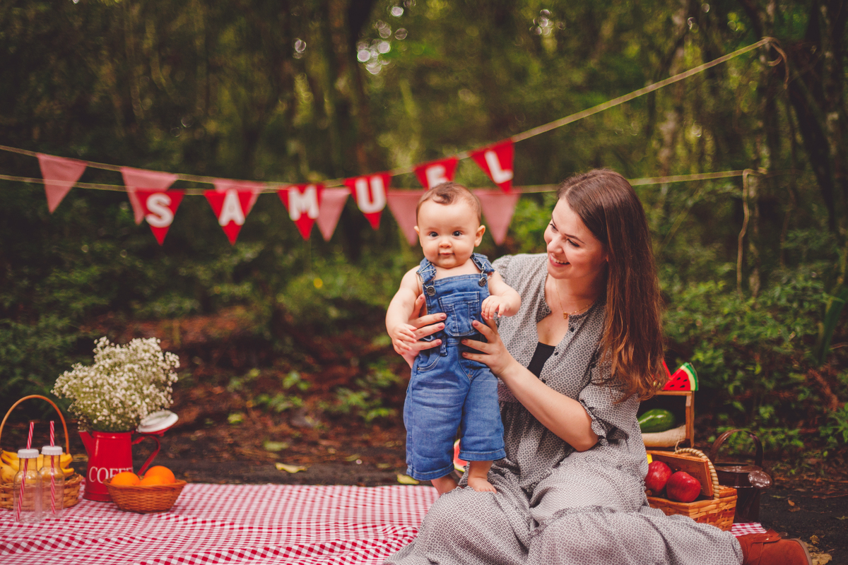 fotografa familia curitiba - Samuel piquenique barigui frutas 6 meses