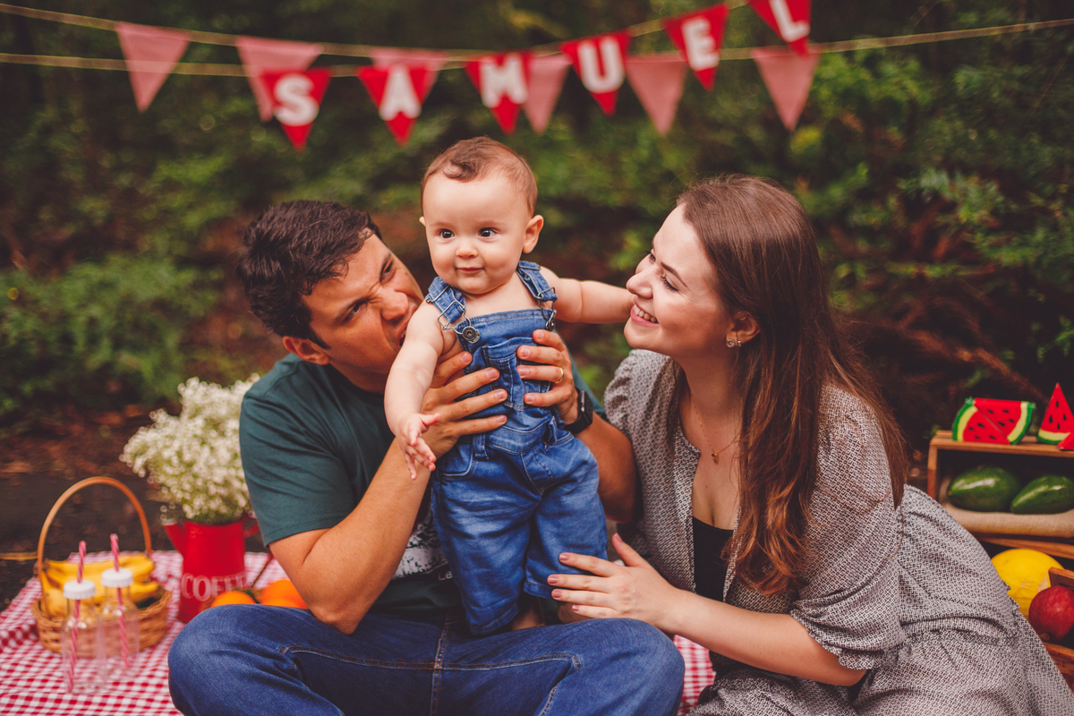 fotografa familia curitiba - Samuel piquenique barigui frutas 6 meses