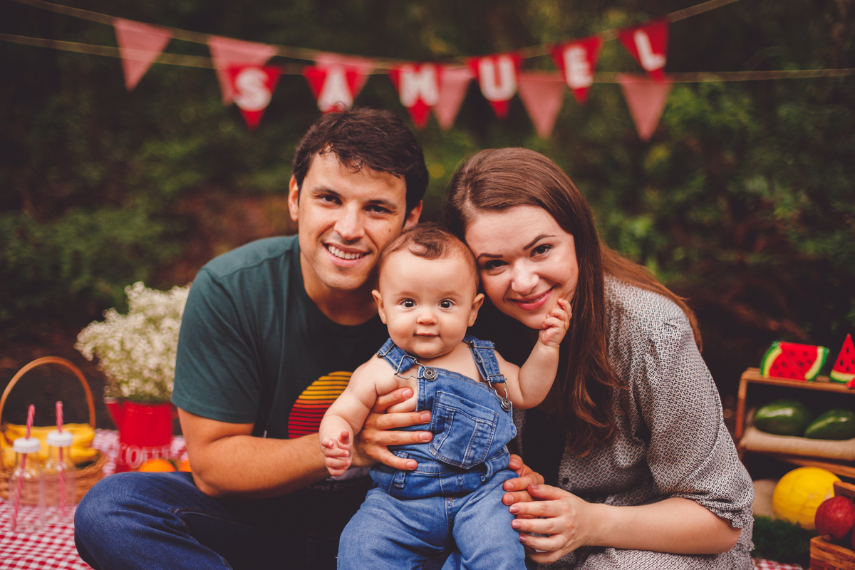 fotografa familia curitiba - Samuel piquenique barigui frutas 6 meses
