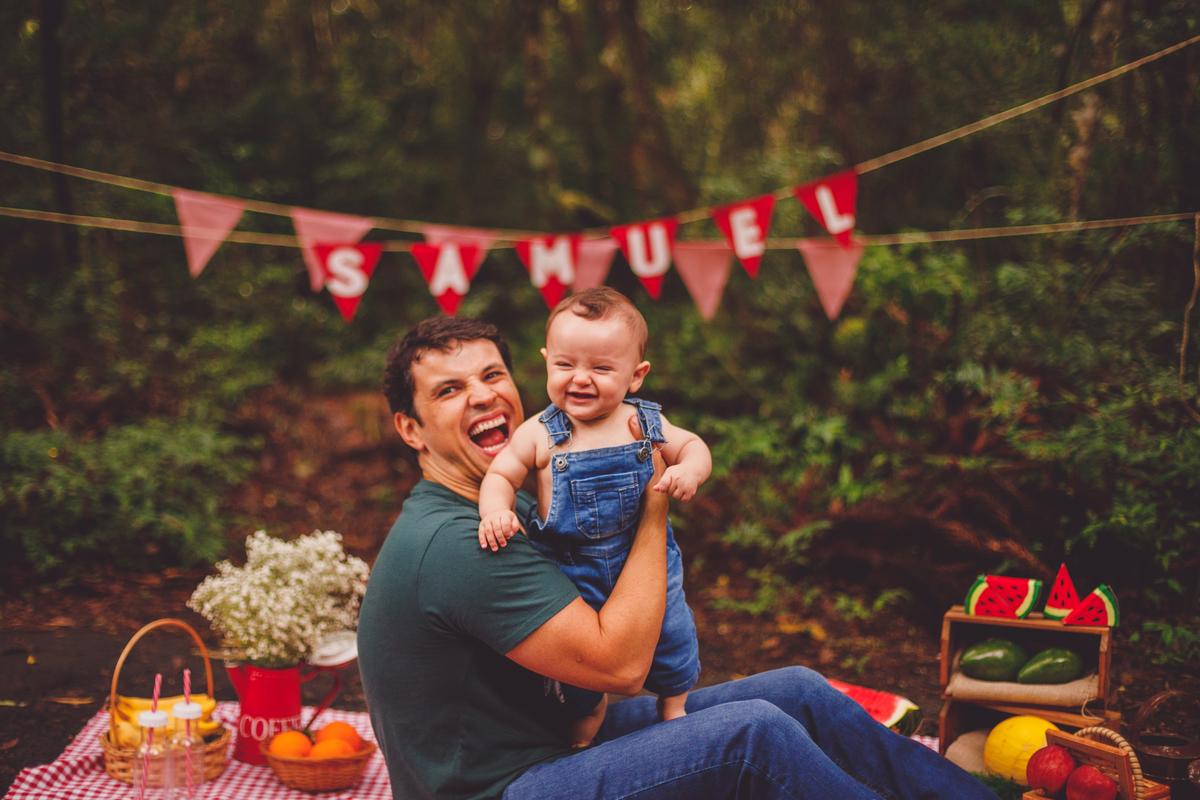 fotografa familia curitiba - Samuel piquenique barigui frutas 6 meses