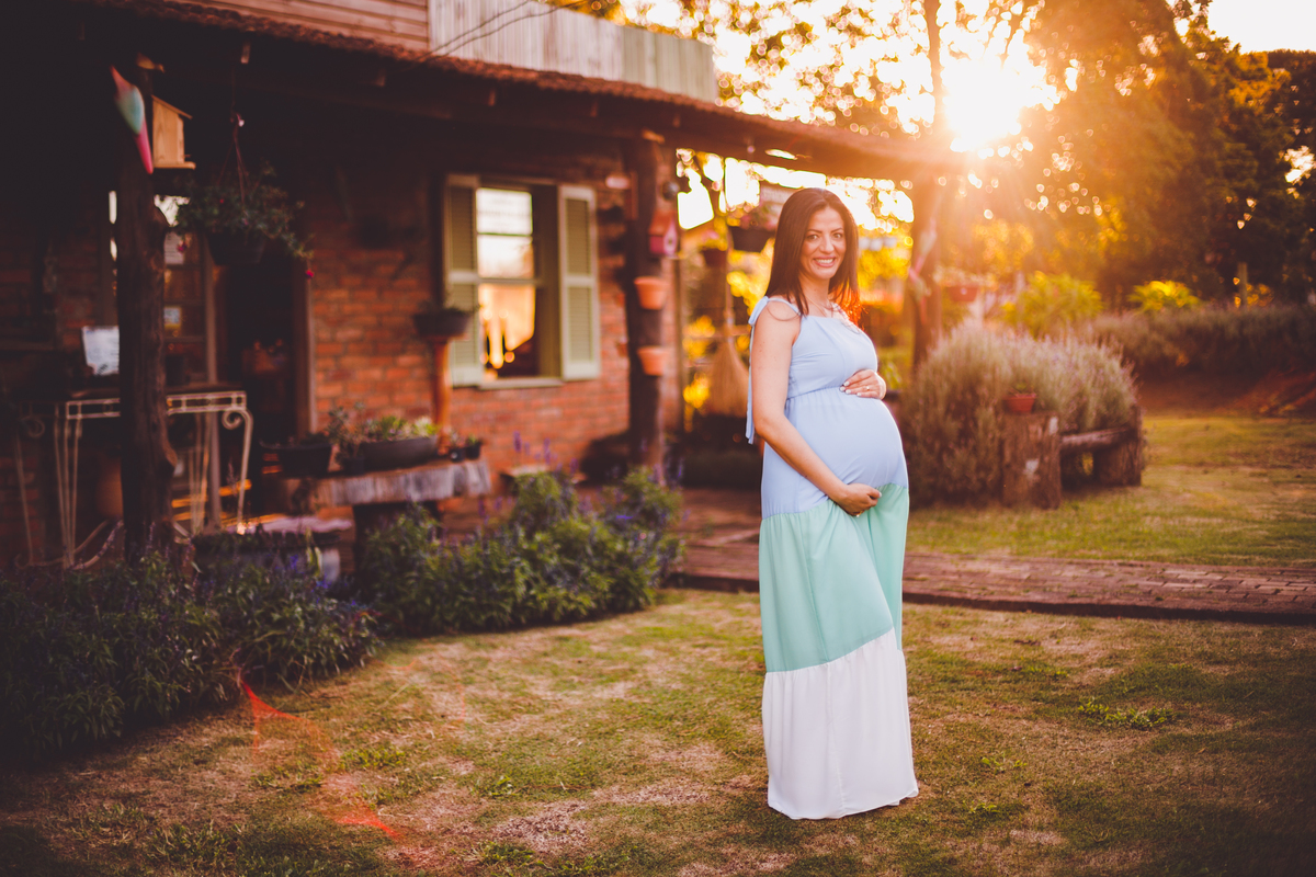 fotografa familia curitiba - gestante externo lavandas por do sol