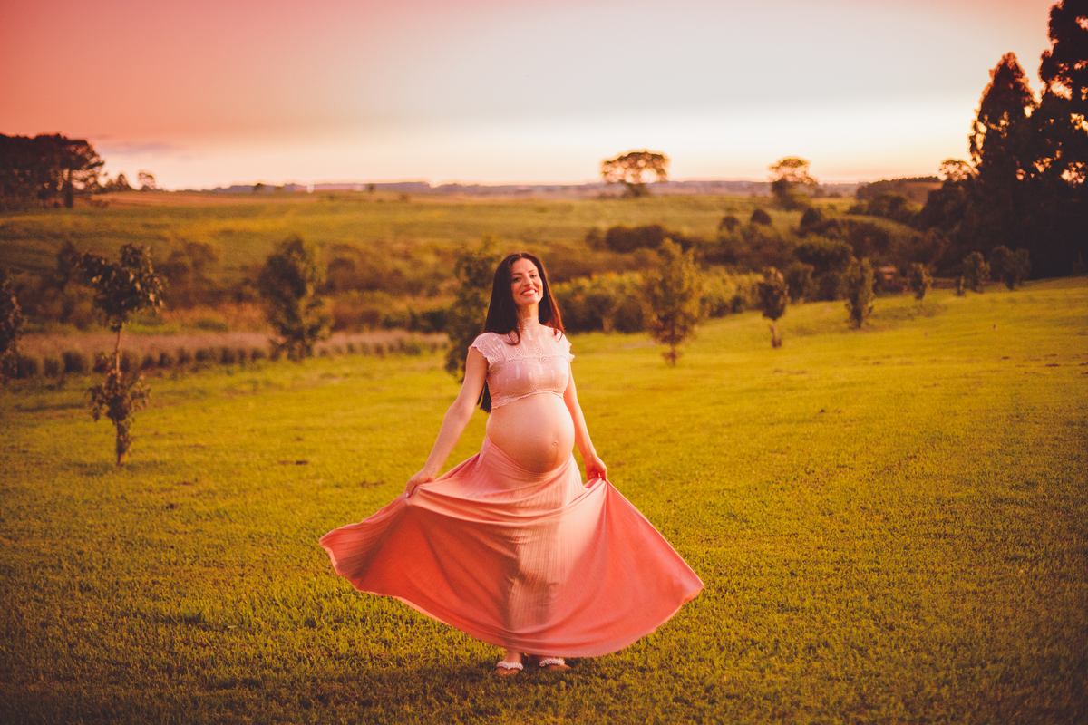 fotografa familia curitiba - gestante externo lavandas por do sol