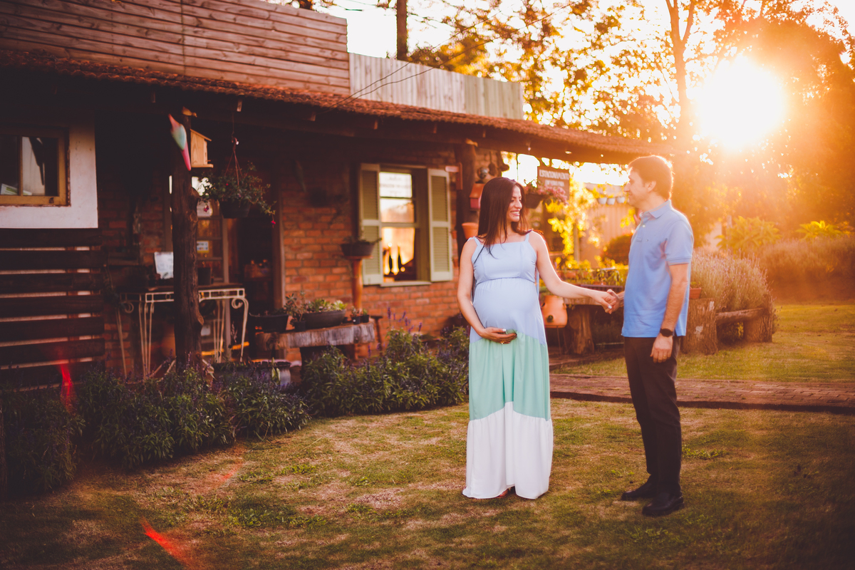 fotografa familia curitiba - gestante externo lavandas por do sol