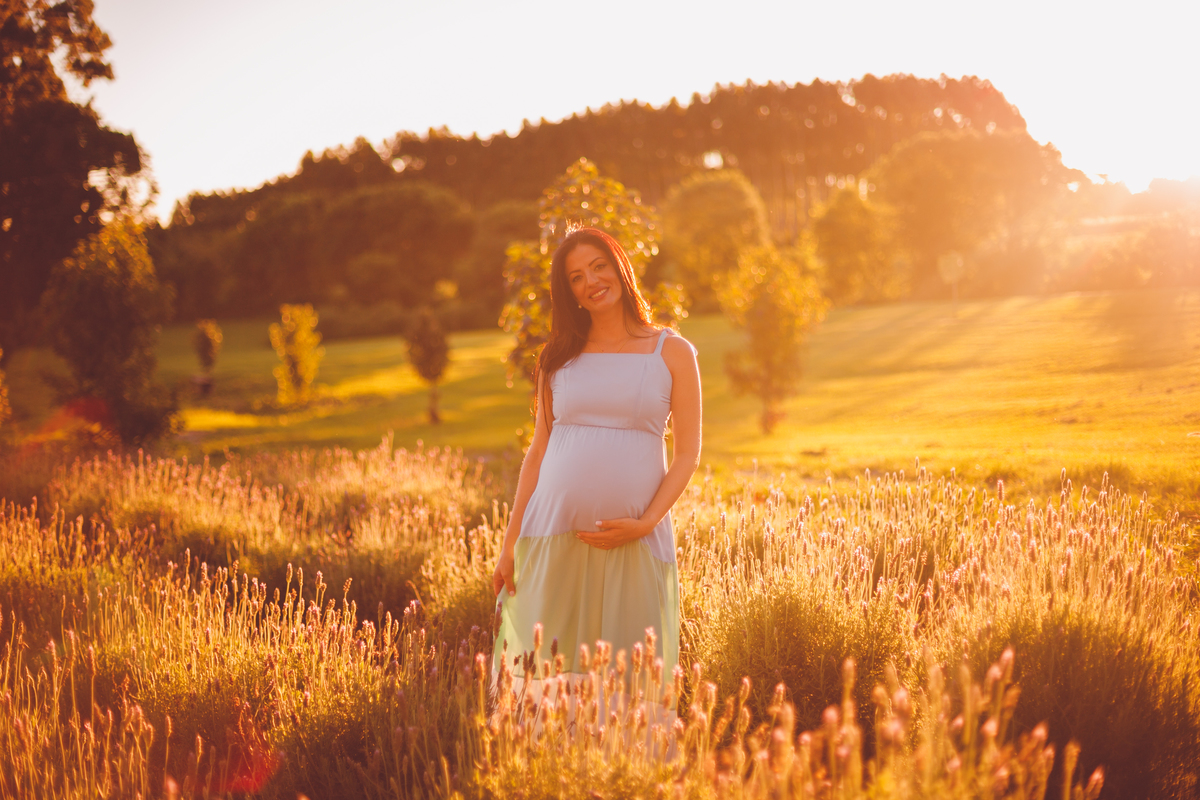 fotografa familia curitiba - gestante externo lavandas por do sol