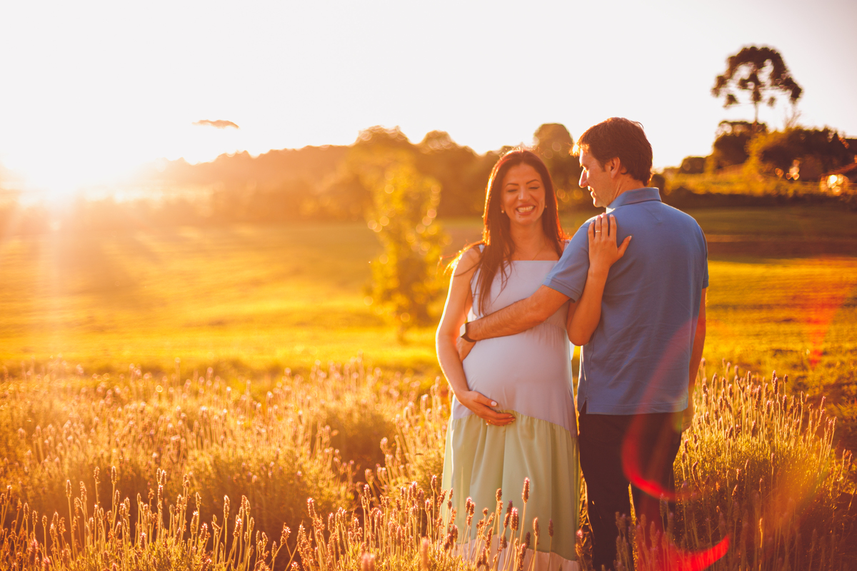 fotografa familia curitiba - gestante externo lavandas por do sol