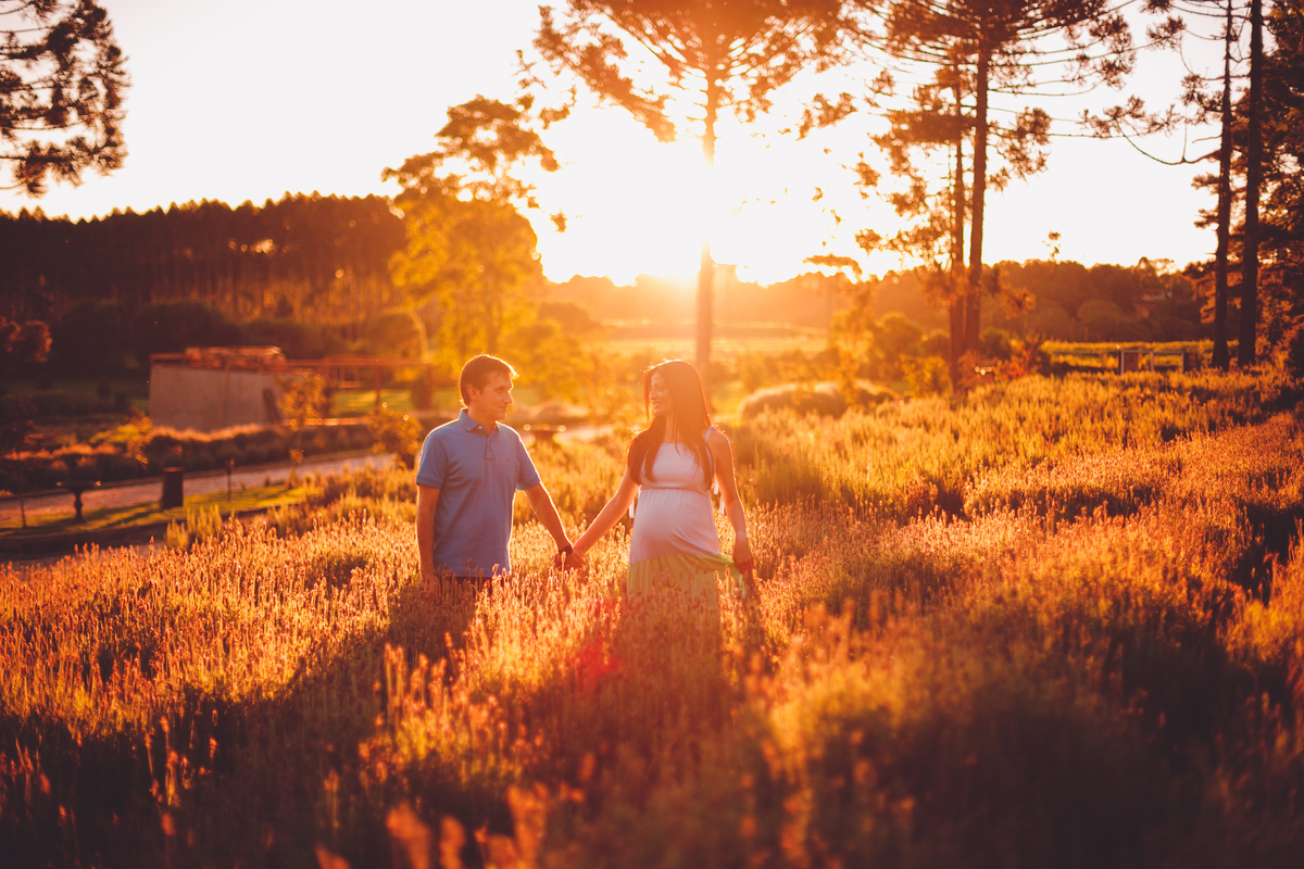 fotografa familia curitiba - gestante externo lavandas por do sol
