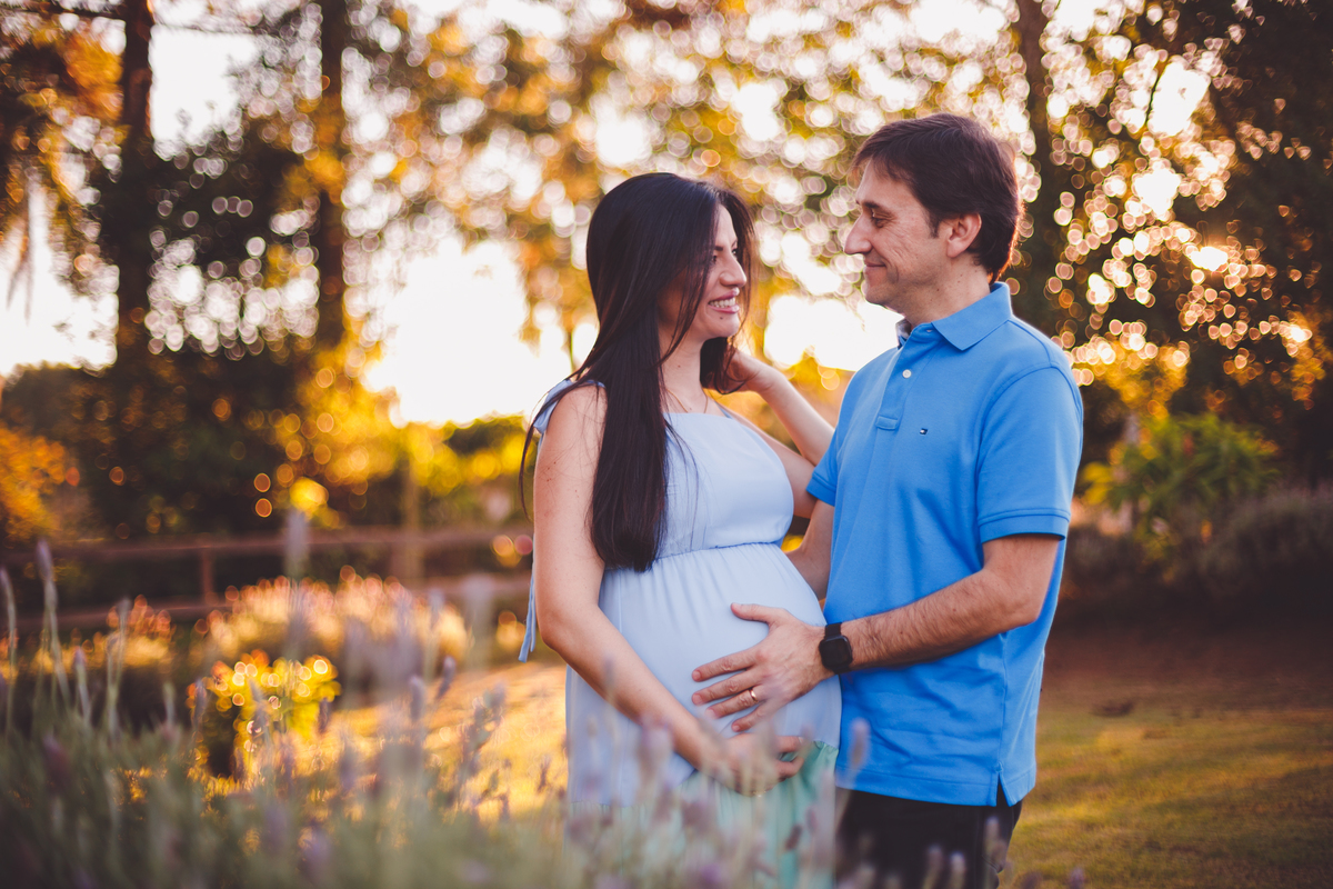 fotografa familia curitiba - gestante externo lavandas por do sol