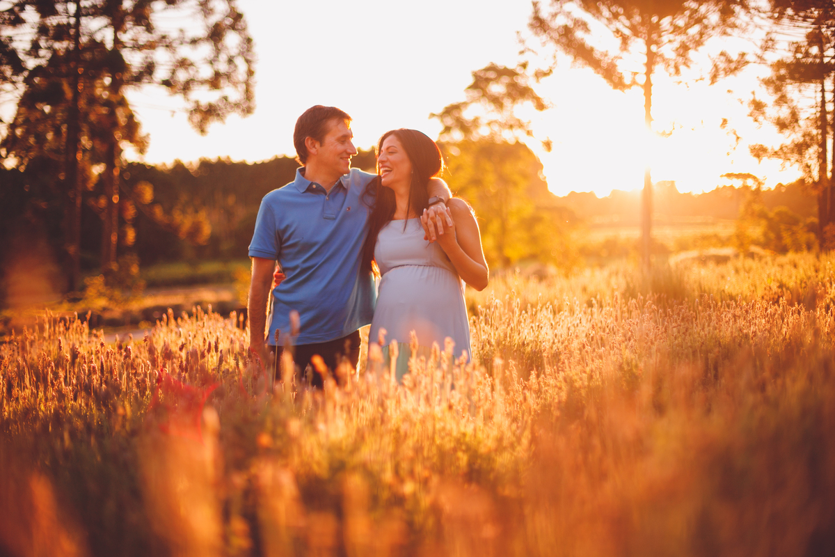 fotografa familia curitiba - gestante externo lavandas por do sol