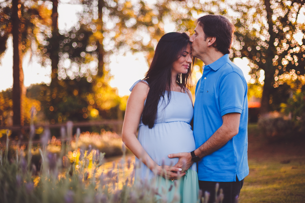 fotografa familia curitiba - gestante externo lavandas por do sol